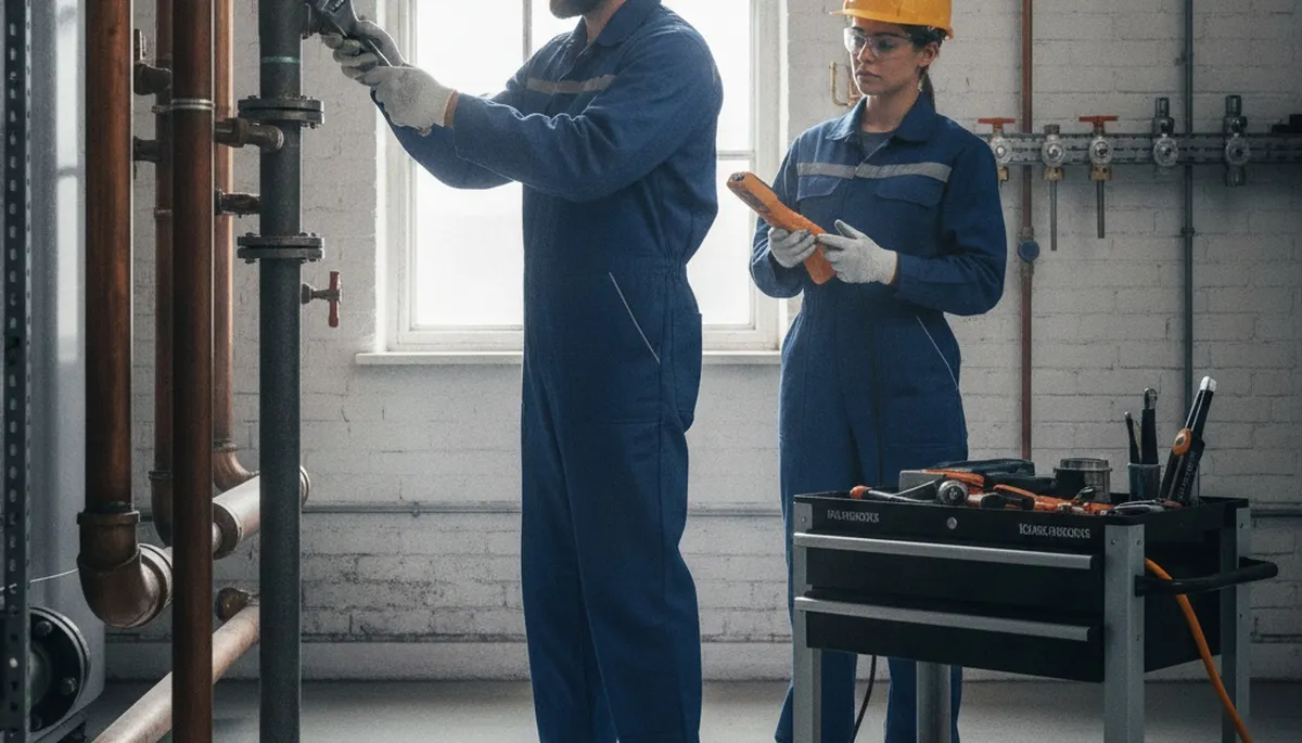 Arlington, TX plumber repairing a home pipe for fast plumbing repair service