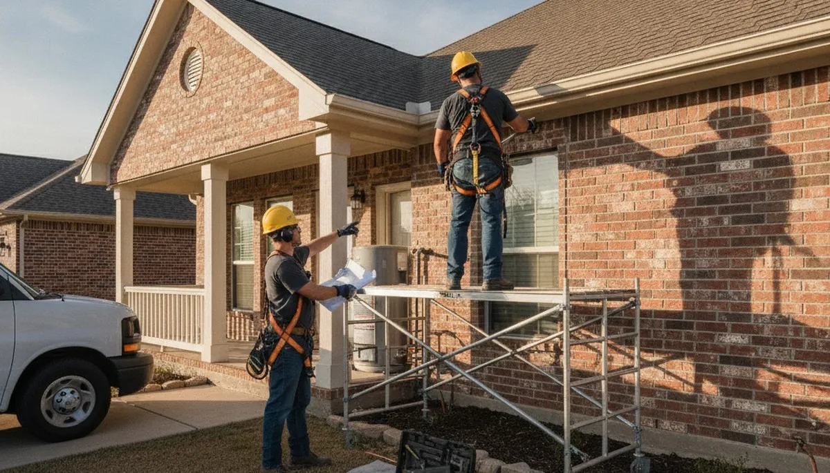 Plumber repairing a pipe in Arlington, TX for plumbing repair service